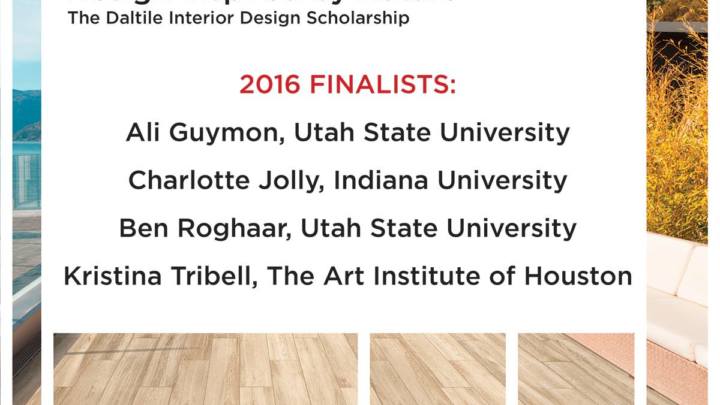 2016 Daltile's Student Design Challenge Finalists
